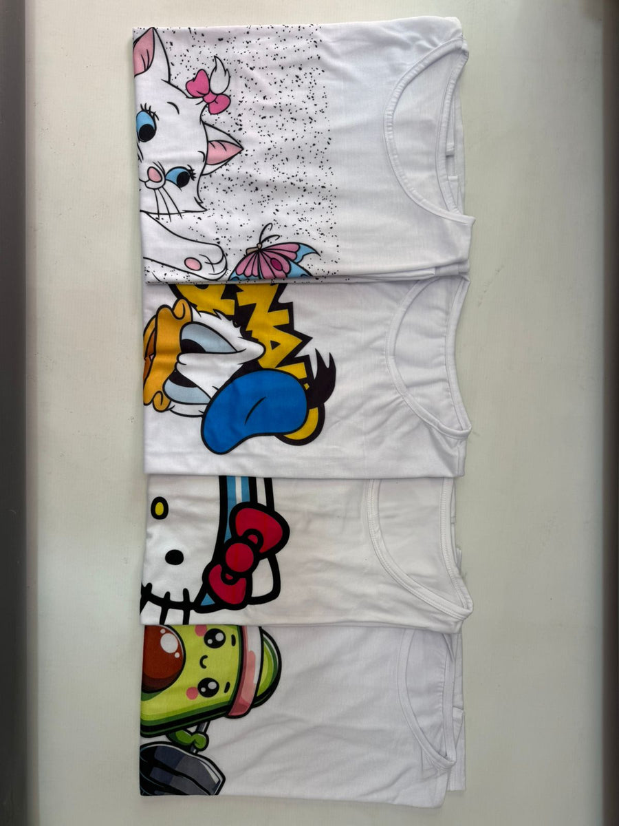🔥Camiseta de Dibujos Pack X3