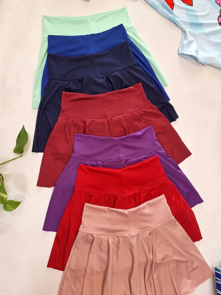 ⭐️ Short Pollera Liso Curva