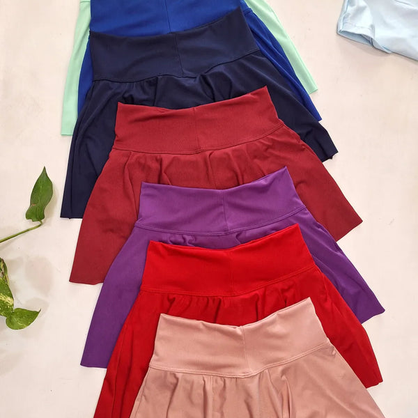 ⭐️ Short Pollera Liso Curva